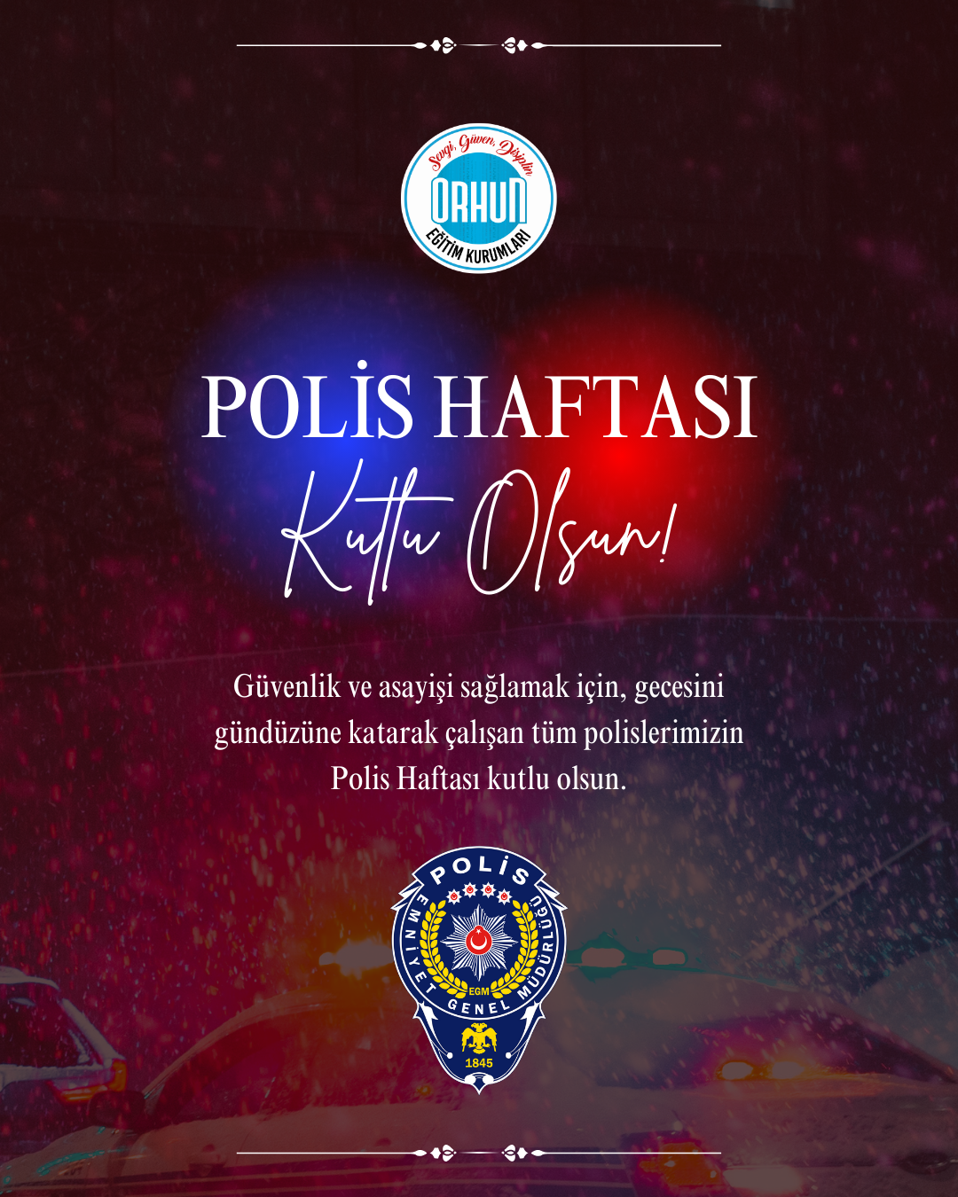 Polis Haftası Kutlu Olsun